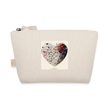 Melodies of Love: A Whimsical Cartoon Design - Organic Pouch - nature - Front