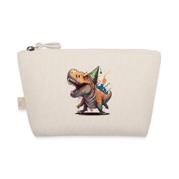 Birthday Roar: A Whimsical Cartoon Design - Organic Pouch - nature - Front