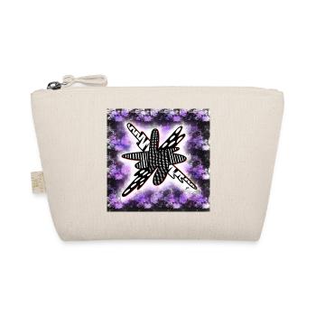 Blob aux motifs créatifs sur fond noir et violet - Trousse biologique - nature - Devant
