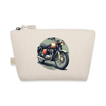 Illustration de moto vintage - Trousse biologique - nature - Devant