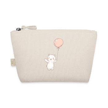 Teddy Bear, Cute Teddy Bear Balloon - Organic Pouch - nature - Front