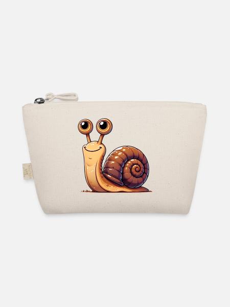 Schnecke - Bio-Täschchen - Natur