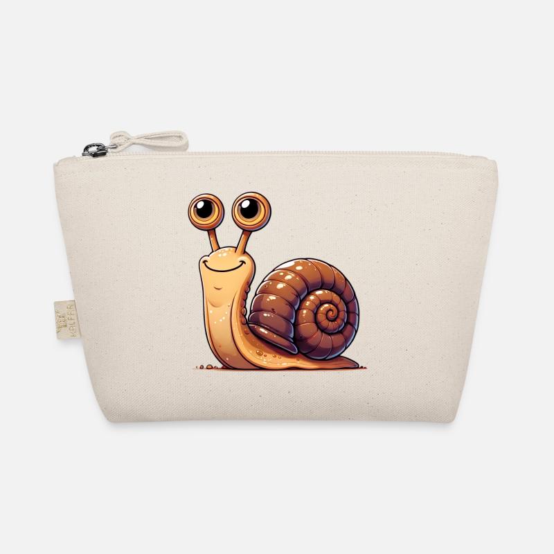 Schnecke - Bio-Täschchen - Natur