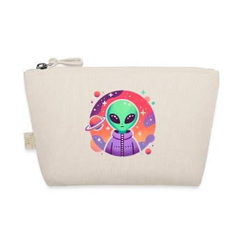 Alien Traveler Kosmische Kunst - Bio-Täschchen - Natur - Vorne