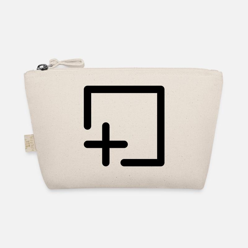 Save Add Computer Icon Shape Abstract Gift Organic Pouch