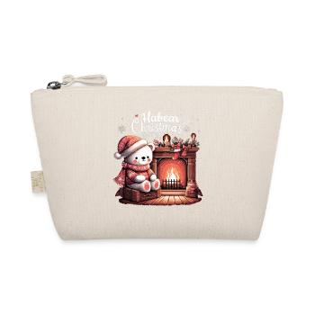 Cadeau de cheminée de Noël ours polaire - Trousse biologique - nature - Devant