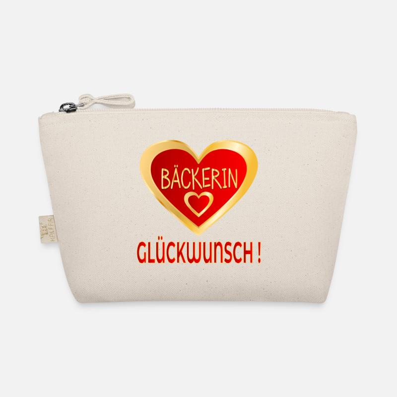 GLÜCKWUNSCH BÄCKERIN BACKEN - HERZ Bio-Täschchen