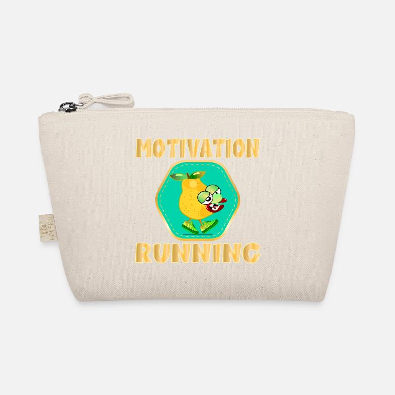 FUNNY MOTIVATION RUNNING PEAR Organic Pouch