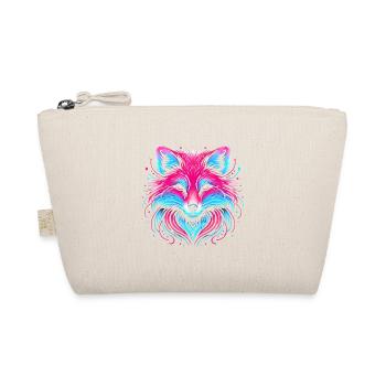 Neon Fuchs Leuchten Illustration Design - Bio-Täschchen - Natur - Vorne