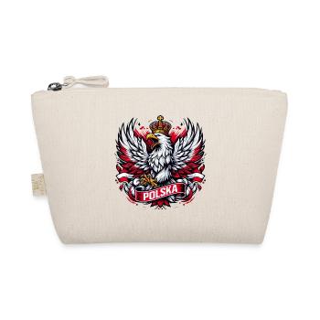 Poland Polska Eagle Emblem Flag Flag Gift - Organic Pouch - nature - Front