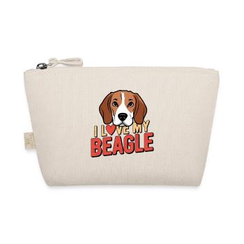 I love my Beagle - Hunde-Fan Hundeliebhaber Hund - Bio-Täschchen - Natur - Vorne