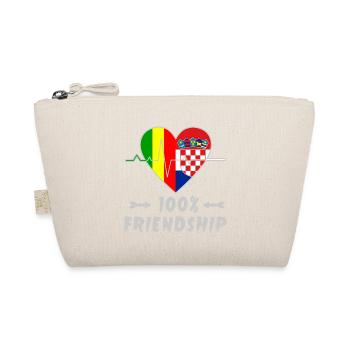 Mali and Croatia 100% friendship - Organic Pouch - nature - Front