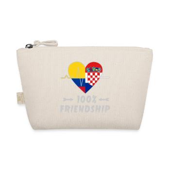 Kolumbien und Kroatien 100% Freundschaft - Bio-Täschchen - Natur - Vorne