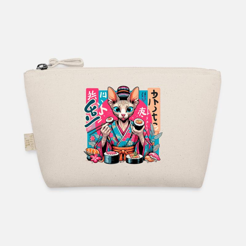 Sushi Sphynx Cat Maki Kimono Cadeau Trousse biologique