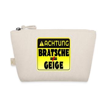 STREICHINSTRUMENTE GEIGE BRATSCHE - Bio-Täschchen - Natur - Vorne