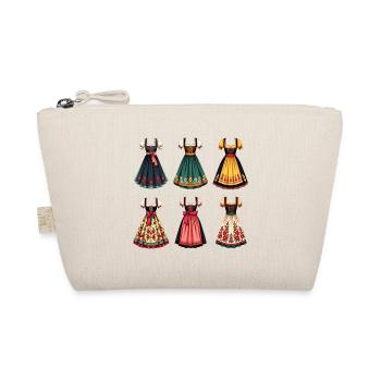 Traditional Dirndl dresses in Bavarian style - Organic Pouch - nature - Front