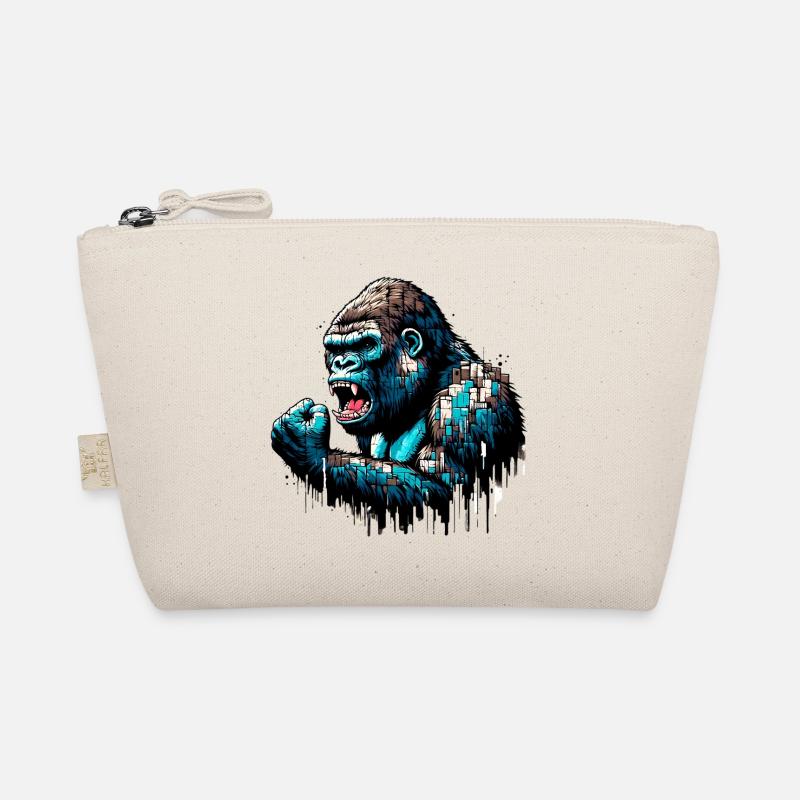 Gorilla - Bio-Täschchen - Natur