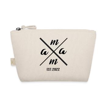 Mama Established 2022 – Minimalist Gift Design - Organic Pouch - nature - Front