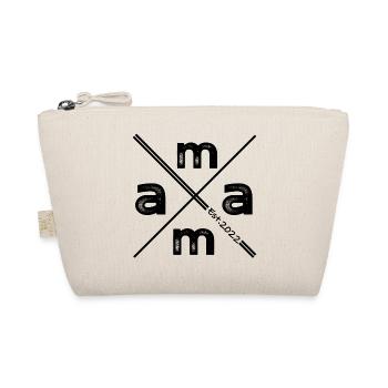Mama Established 2022 – Vintage Minimalist Design - Organic Pouch - nature - Front