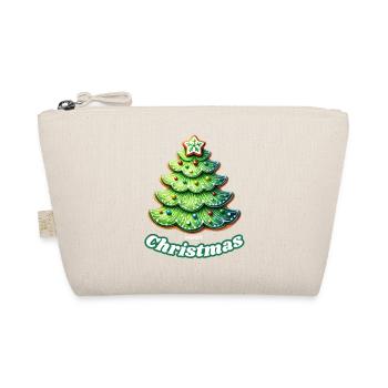 Merry Christmas, ideal für Weihnachten, Hingucker - Bio-Täschchen - Natur - Vorne