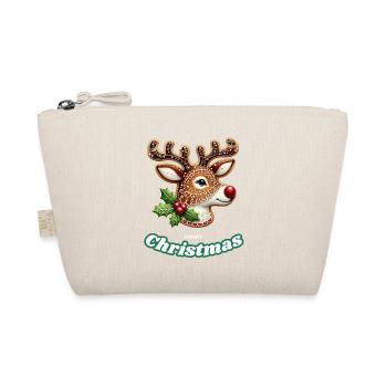 Ein super schöner Weihnachtselch, Merry Christmas - Bio-Täschchen - Natur - Vorne