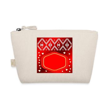 DESIGN YOUR OWN CHRISTMAS NAME BADGE - Organic Pouch - nature - Front
