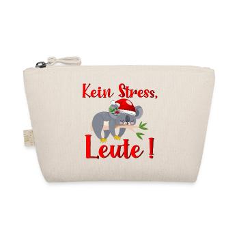 WEIHNACHTEN STRESS KOALA BÄR - Bio-Täschchen - Natur - Vorne