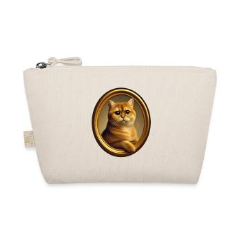 Katzenporträt Kater Carlo - Bio-Täschchen - Natur - Vorne