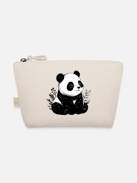 Panda - Bio-Täschchen - Natur - Vorne