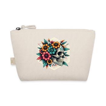 Art floral du crâne avec des détails vibrants - Trousse biologique - nature - Devant