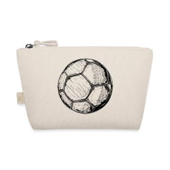 Fußball Skizze - Bio-Täschchen - Natur - Vorne