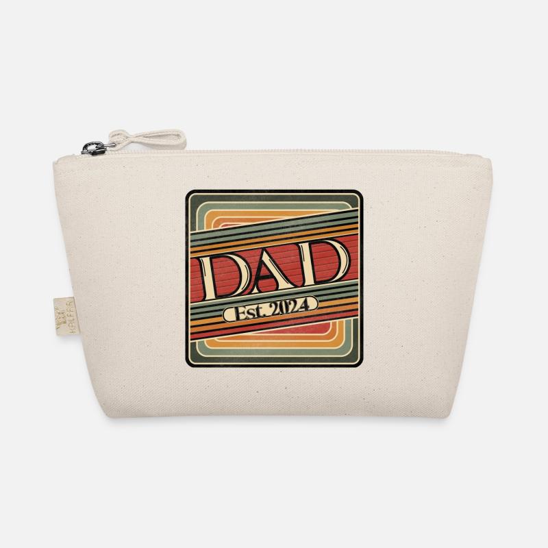 Dad Est. 2024 Retro Design Bio-Täschchen