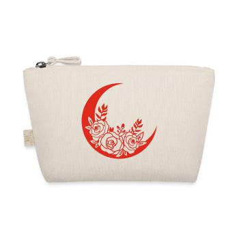 Red Flowering Moon - Organic Pouch - nature - Front