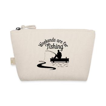 Weekends are for Fishing Fischen Angeln - Organic Pouch - nature - Front