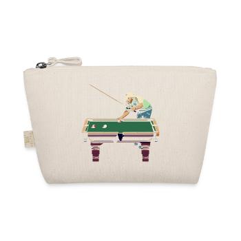 Billiard Player Pixel Art - Organic Pouch - nature - Front