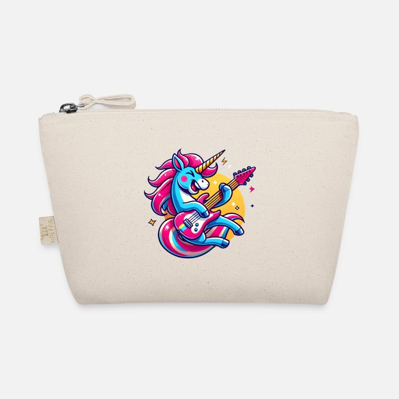 Rocking Unicorn Guitar Design Organic Pouch
