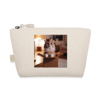 Lustige Katze - Bio-Täschchen - Natur - Vorne