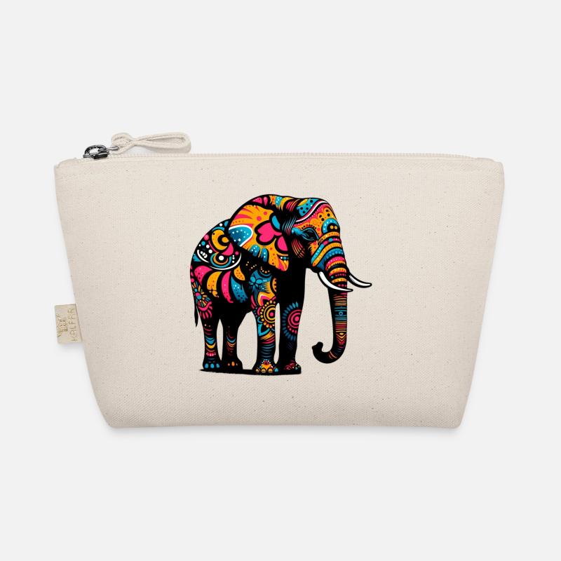 Elefant - Bio-Täschchen - Natur