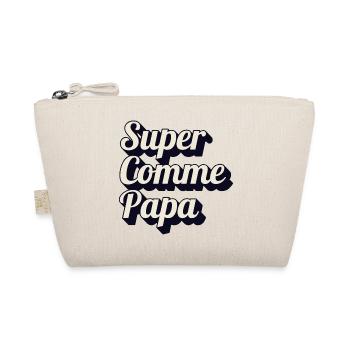 ensemble père fils vetement collection super papa - Trousse biologique - nature - Devant