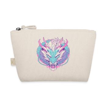 Tête de dragon en style pop art couleurs pastel - Trousse biologique - nature - Devant