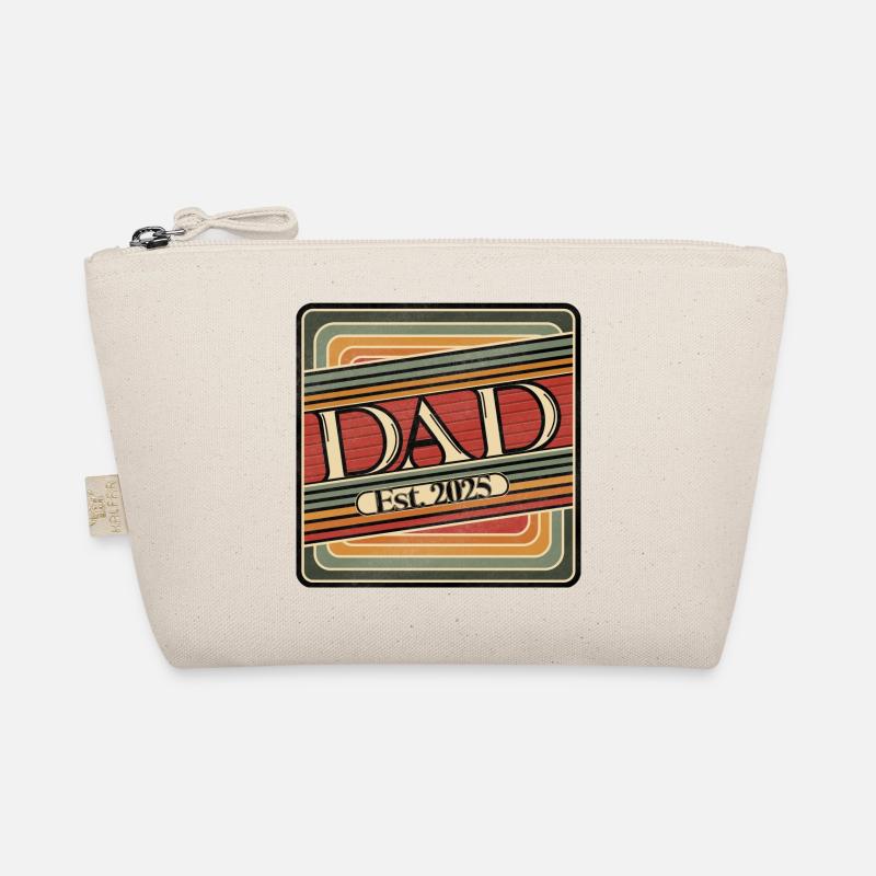 Dad Est. 2025 – Retro Geschenk für frische Väter Bio-Täschchen