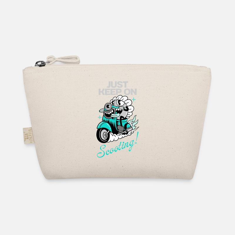 Just Keep On Scooting – Comic Scooter Fun Organic Pouch