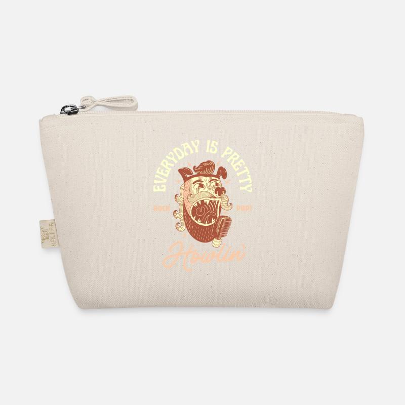 Everyday is Pretty Howlin’ – Rockabilly Hund - Bio-Täschchen - Natur