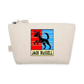 Jack Russell terrier dog design - Organic Pouch - nature - Front