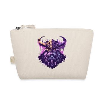 Tête de viking en art pop coloré - Trousse biologique - nature - Devant