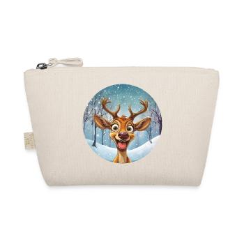Renne d’hiver heureux dans la forêt hivernale - Trousse biologique - nature - Devant