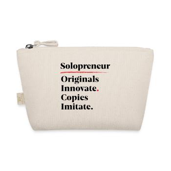 Originals Innovate. Copies Imitate. [Black] - Organic Pouch - nature - Front
