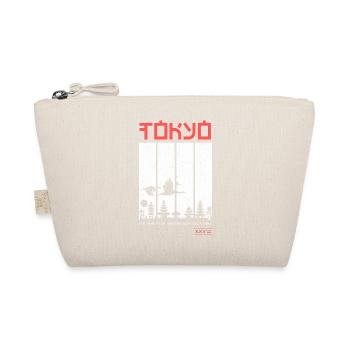 Tokyo – Japanese landscape with cranes - Organic Pouch - nature - Front