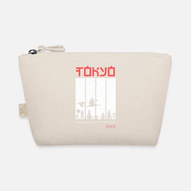 Tokyo – Japanische Landschaft mit Kranichen Bio-Täschchen