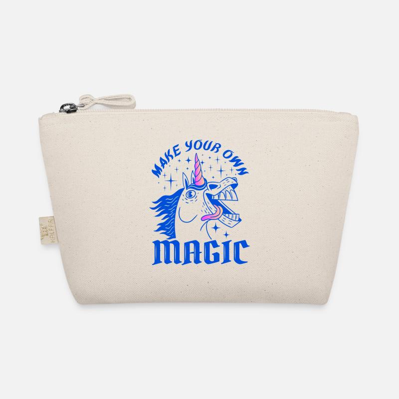 Make Your Own Magic – Wildes Einhorn-Design Bio-Täschchen